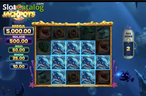 Οθόνη3. Razor Shark Jackpots Κουλοχέρης