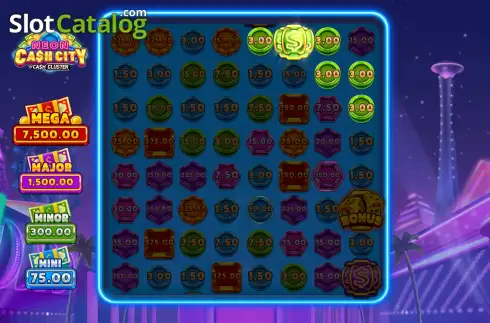 Οθόνη3. Neon Cash City Κουλοχέρης 
