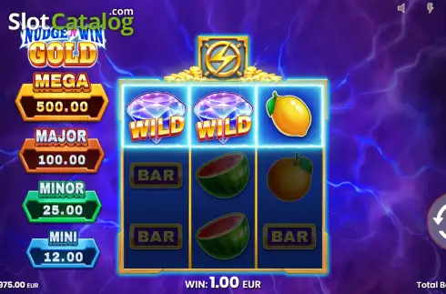 Οθόνη3. Nudge N Win Gold Κουλοχέρης 