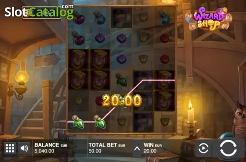 Οθόνη5. Wizard Shop (Push Gaming) Κουλοχέρης