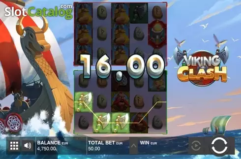 Οθόνη4. Viking Clash Κουλοχέρης 