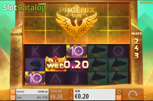 Άγρια οθόνη 1. Phoenix Sun Κουλοχέρης 