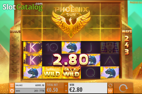 Άγρια οθόνη 2. Phoenix Sun Κουλοχέρης 
