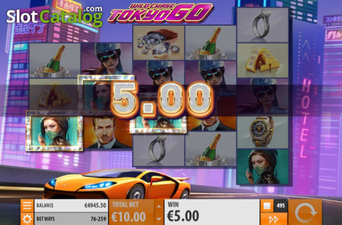 Οθόνη5. Wild Chase: Tokyo Go Κουλοχέρης 