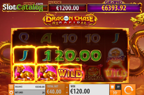 Οθόνη6. Dragon Chase Rapid Κουλοχέρης