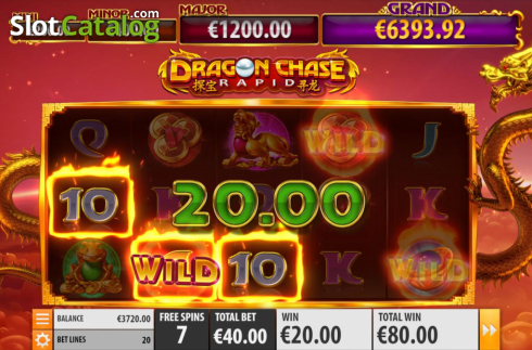 Οθόνη7. Dragon Chase Rapid Κουλοχέρης