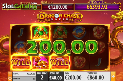 Οθόνη9. Dragon Chase Rapid Κουλοχέρης