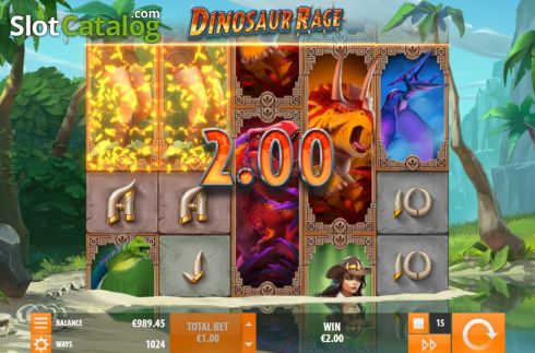 Οθόνη5. Dinosaur Rage Κουλοχέρης