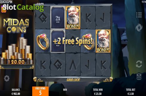 Οθόνη8. Midas Coins Κουλοχέρης