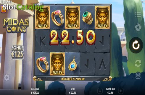 Οθόνη6. Midas Coins Κουλοχέρης