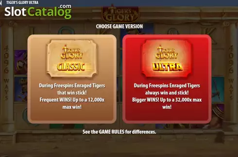 Οθόνη2. Tigers Glory Ultra Κουλοχέρης