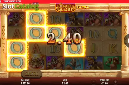 Οθόνη4. Tigers Glory Ultra Κουλοχέρης