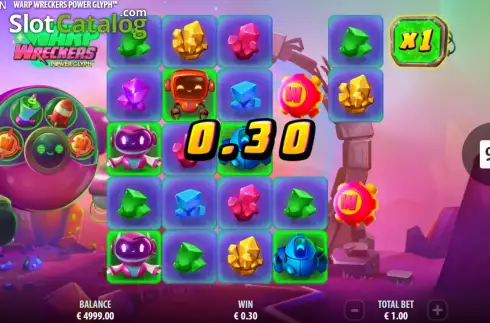 Οθόνη4. Warp Wreckers Power Glyph Κουλοχέρης
