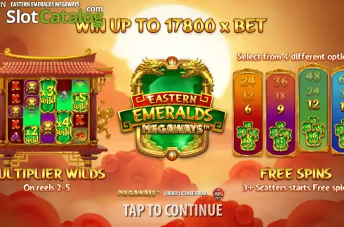 Οθόνη2. Eastern Emeralds Megaways Κουλοχέρης