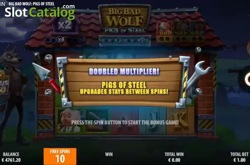 Οθόνη7. Big Bad Wolf: Pigs of Steel Κουλοχέρης