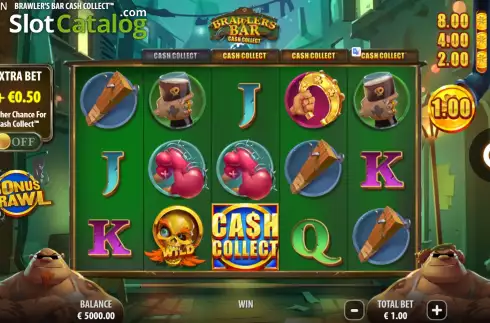 Οθόνη3. Brawlers Bar Cash Collect Κουλοχέρης