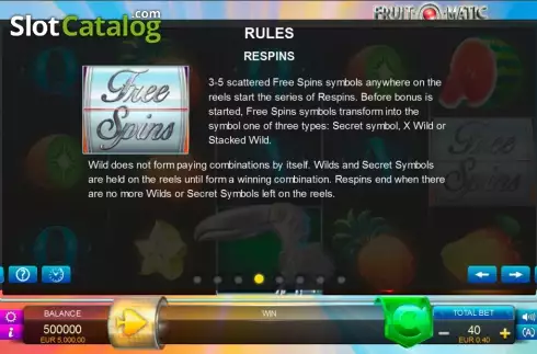 Οθόνη6. Fruit-O-Matic Κουλοχέρης 