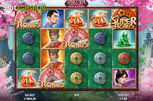 Οθόνη7. Sakura Fortune Epic Bloom Κουλοχέρης