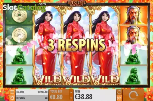 Οθόνη 4. Sakura Fortune Κουλοχέρης 