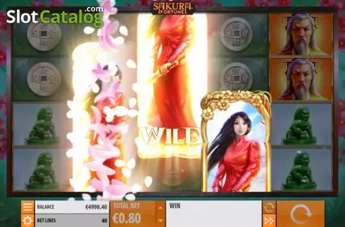 Οθόνη 5. Sakura Fortune Κουλοχέρης 