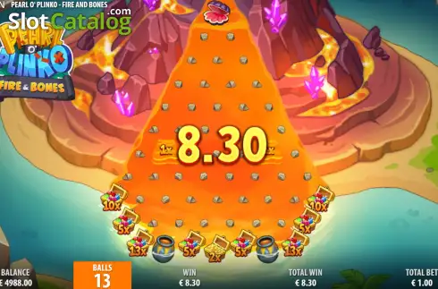 Οθόνη3. Pearl o’ Plinko – Fire & Bones Κουλοχέρης