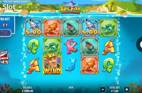 Οθόνη2. Epic Fish Marlin Madness Κουλοχέρης 