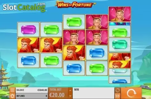 Οθόνη 1. Wins of Fortune Κουλοχέρης