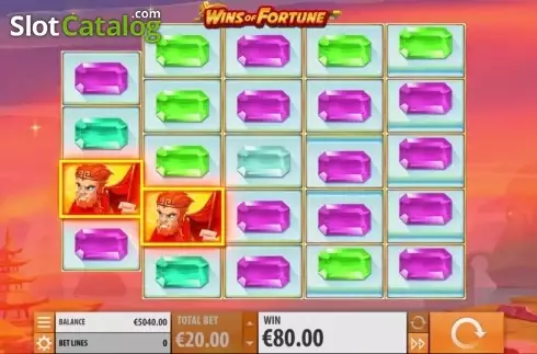Οθόνη 4. Wins of Fortune Κουλοχέρης