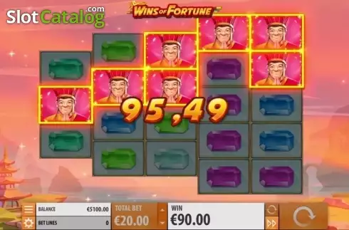 Οθόνη 5. Wins of Fortune Κουλοχέρης