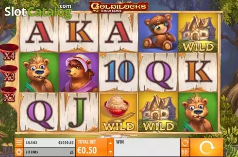 Οθόνη 2. Goldilocks with Achievements Engine Κουλοχέρης 