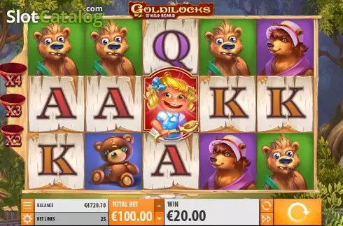 Οθόνη 5. Goldilocks with Achievements Engine Κουλοχέρης 