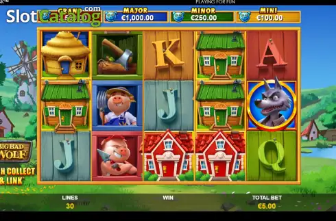 Οθόνη2. Big Bad Wolf Cash Collect & Link Κουλοχέρης