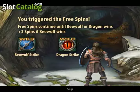 Δωρεάν περιστροφές. Beowulf (Quickspin) Κουλοχέρης