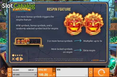 Πίνακας πληρωμών 1. Firestorm Κουλοχέρης