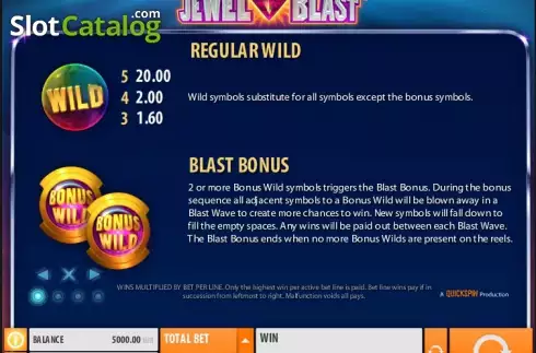 Πίνακας πληρωμών 1. Jewel Blast Κουλοχέρης 