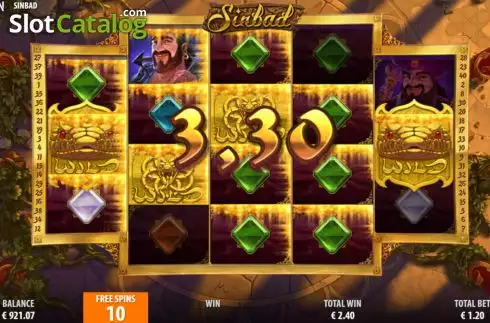 Οθόνη9. Sinbad (Quickspin) Κουλοχέρης