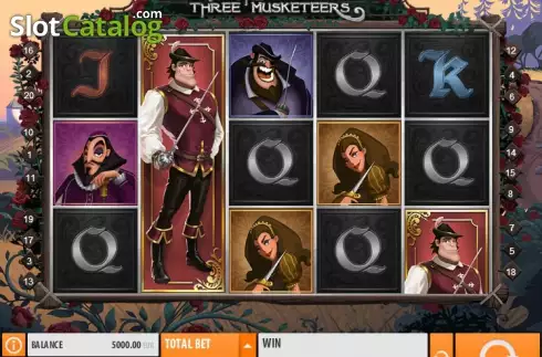 Ροδέλες. The Three Musketeers (Quickspin) Κουλοχέρης
