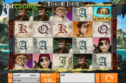 Ροδέλες. Treasure Island (Quickspin) Κουλοχέρης