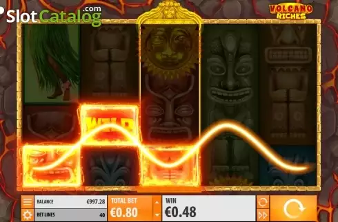 Οθόνη5. Volcano Riches Κουλοχέρης 