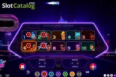 Οθόνη2. Race for Cash Live Κουλοχέρης 