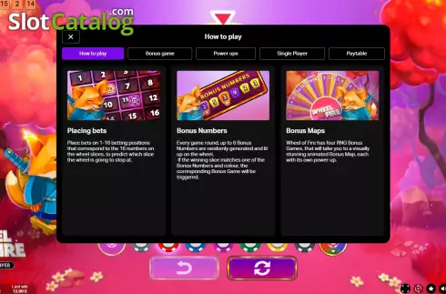 Οθόνη5. Wheel of Fire Single Player Κουλοχέρης