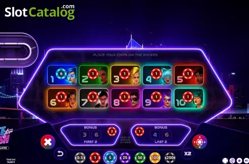 Οθόνη3. Race for Cash Single Player Κουλοχέρης