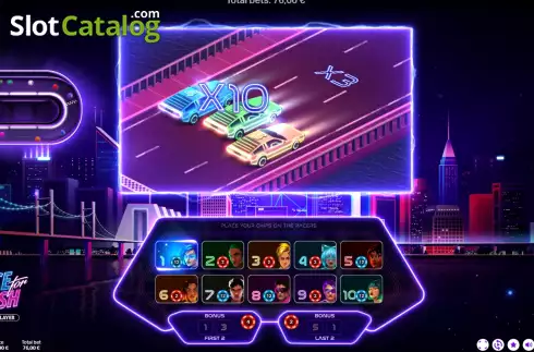 Οθόνη4. Race for Cash Single Player Κουλοχέρης