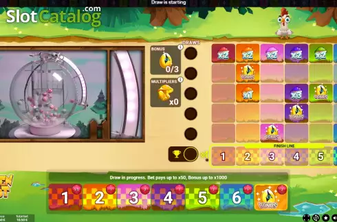 Οθόνη3. Chicken Quest Live Κουλοχέρης