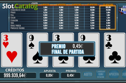Οθόνη3. Draw Poker (R. Franco) Κουλοχέρης