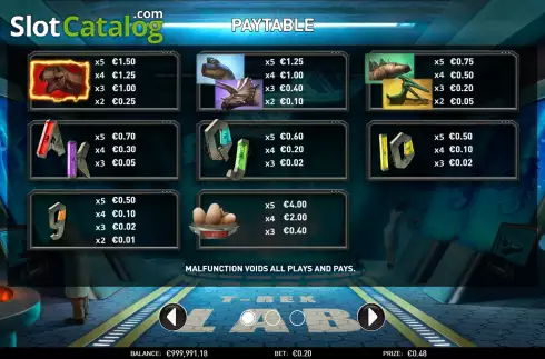 Οθόνη7. Jurassic Slot Κουλοχέρης