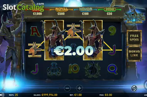 Οθόνη3. Anubis: Link of Gods Κουλοχέρης 
