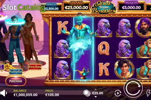 Οθόνη3. Genie Triple Bonanza Κουλοχέρης 