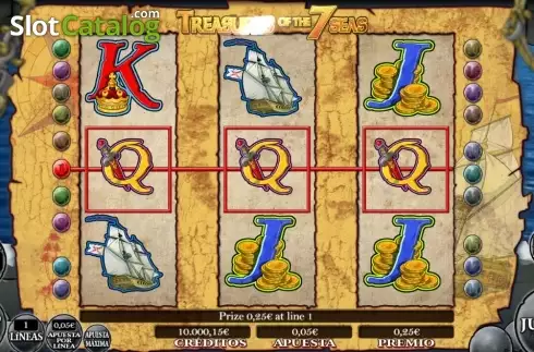 Οθόνη3. Treasures Of The 7 Seas Κουλοχέρης 