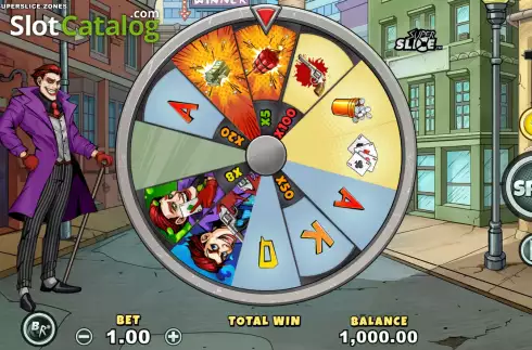 Οθόνη2. Mad Joker SuperSlice Zones Κουλοχέρης